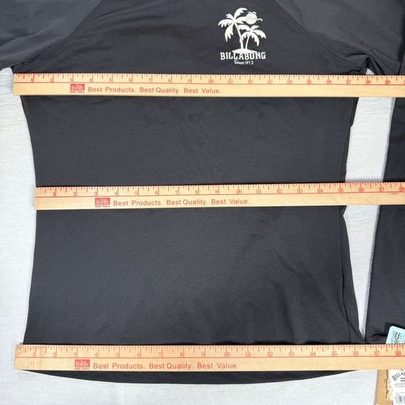 Billabong Sol Searcher Rashguard Womens L Black UPF 50+ Long Sleeve Swim Top - Picture 9 of 9